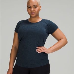 Navy Lululemon Swiftly Tech Short Sleeve Top 2.0